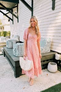 Still The One Floral Midi Dress sold by Bella Rose boutique