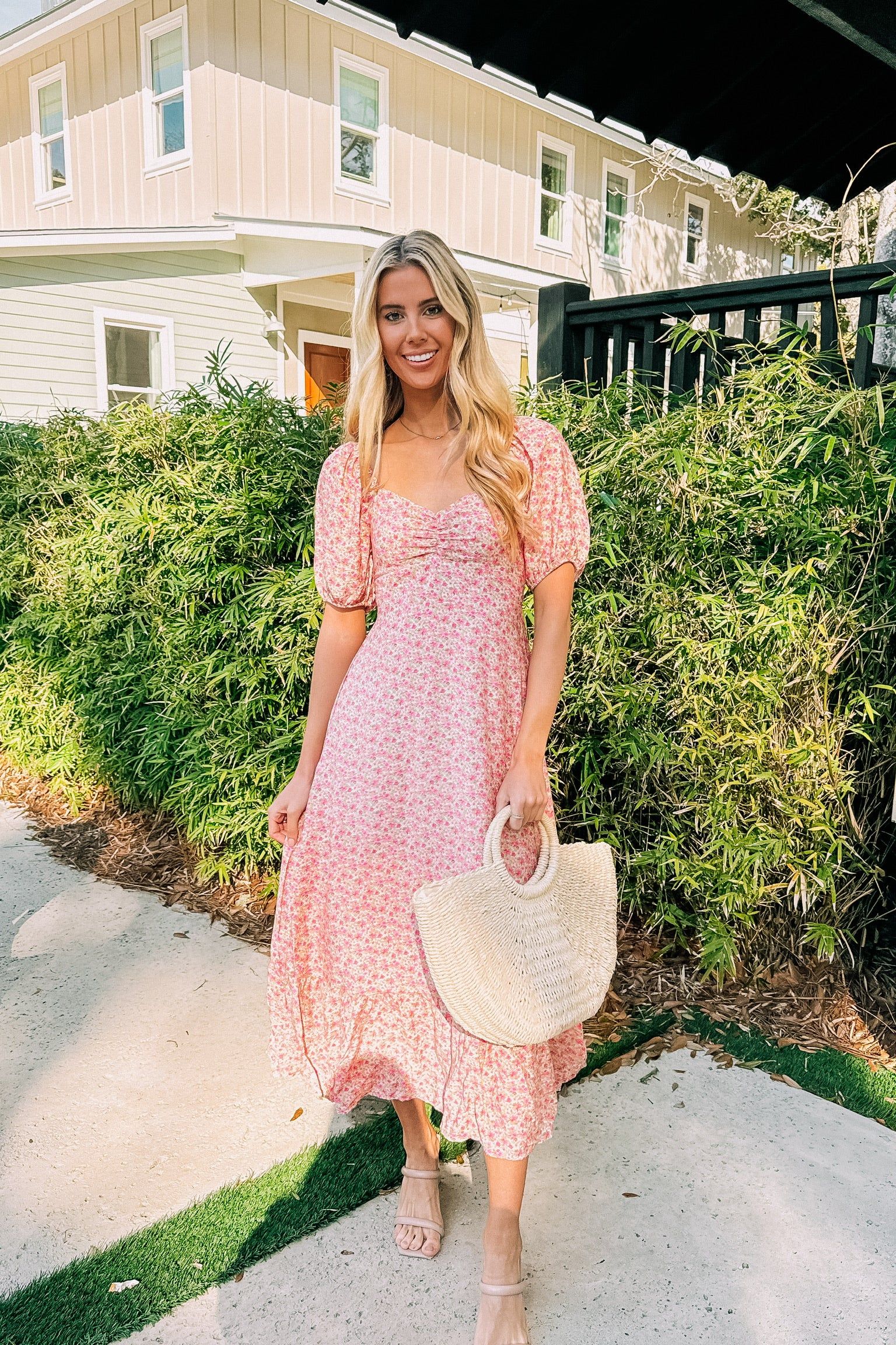 Still The One Floral Midi Dress sold by Bella Rose boutique