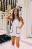 Picnic In The Garden Tie Shoulder Romper sold by Bella Rose boutique