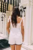 Picnic In The Garden Tie Shoulder Romper sold by Bella Rose boutique
