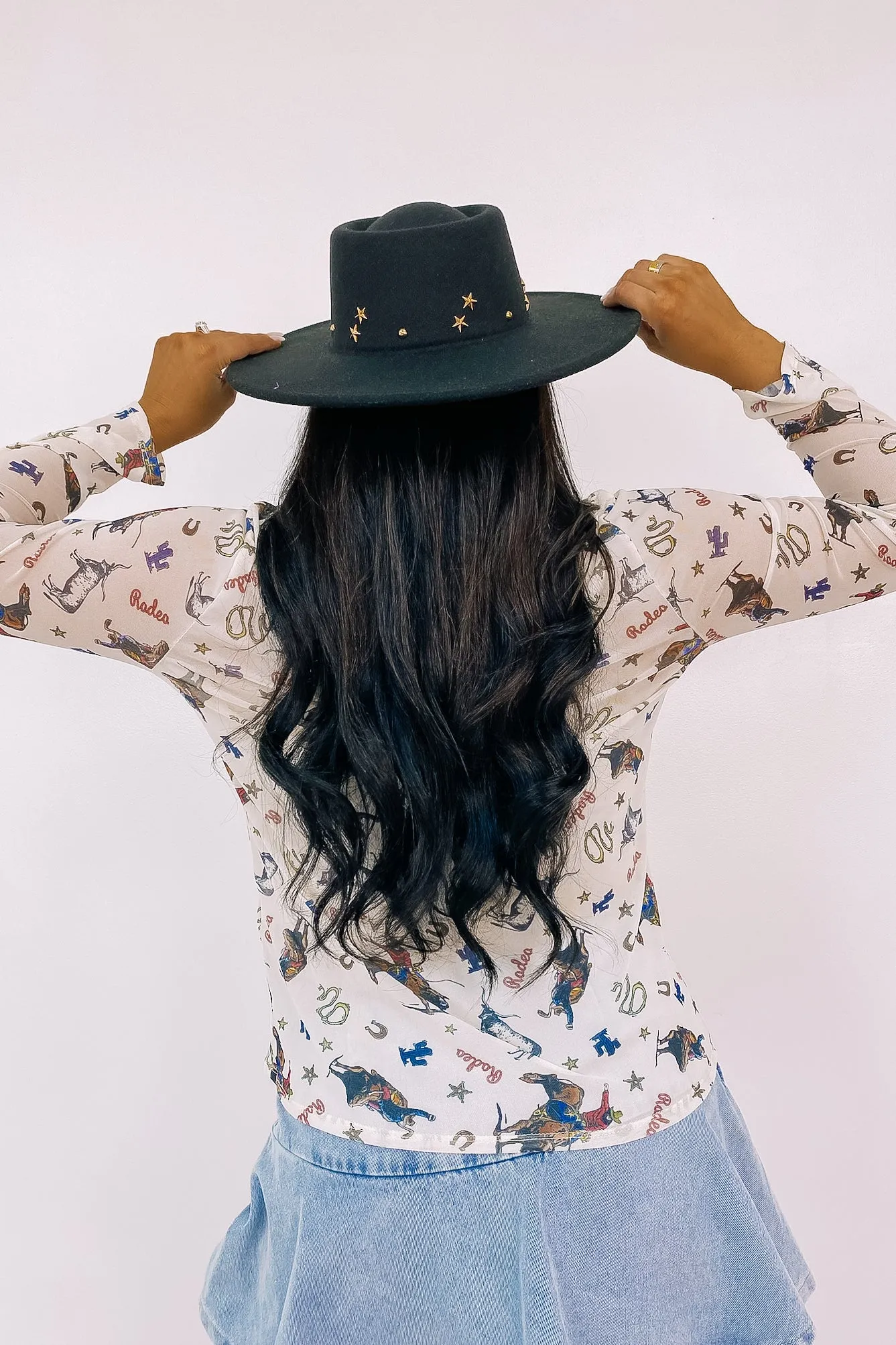 Welcome The Rodeo Mesh Top sold by Bella Rose boutique product image thumbnail 5