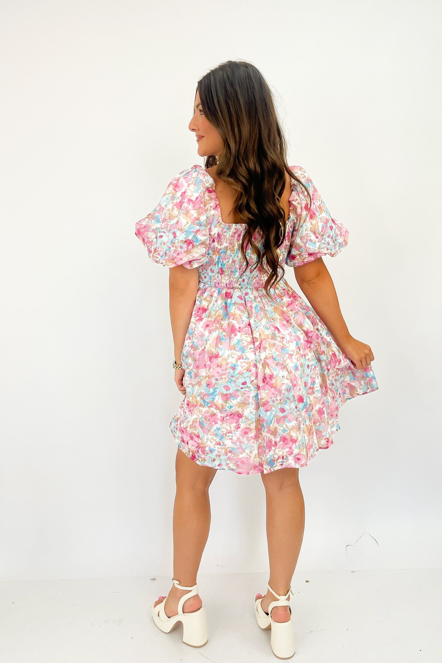 Picket Fence Dreams Mini Dress sold by Bella Rose boutique product image thumbnail 5