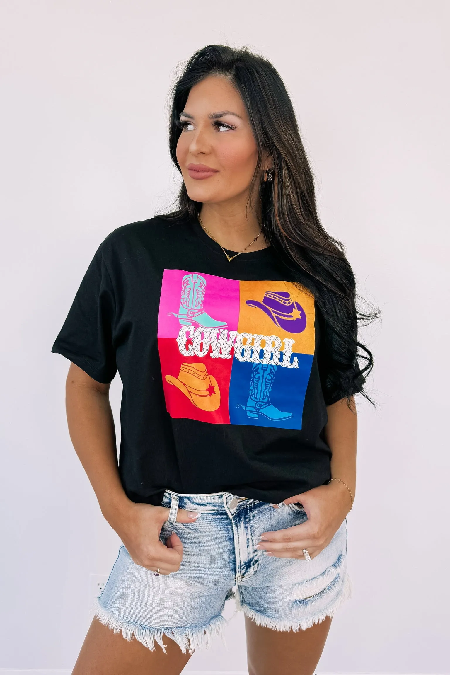 Cowgirl Pop Art Graphic Tee sold by Bella Rose boutique product image thumbnail 5