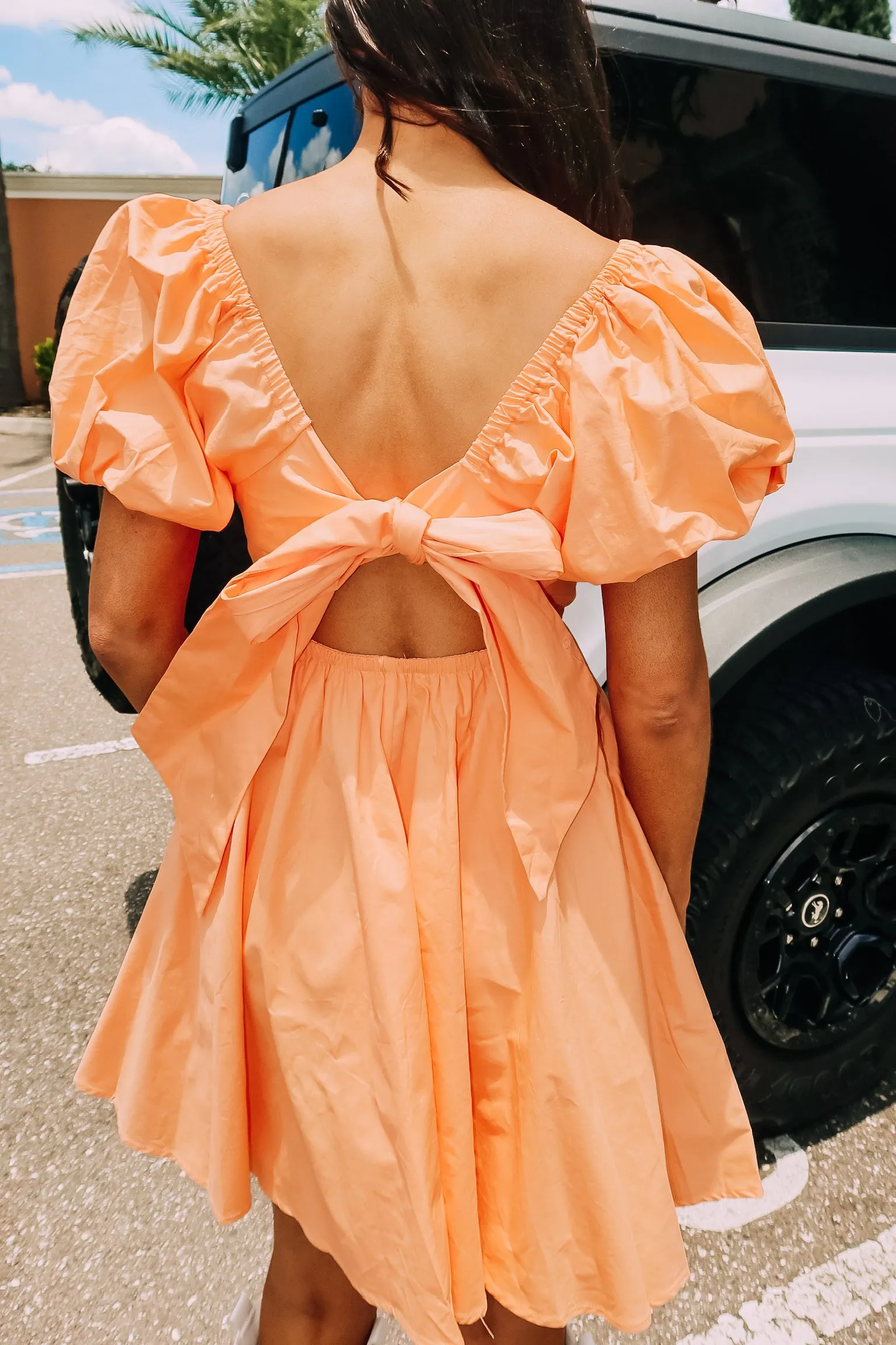 Dancing Through The Summer Pleated Tie-Back Mini Dress sold by Bella Rose boutique product image thumbnail 5