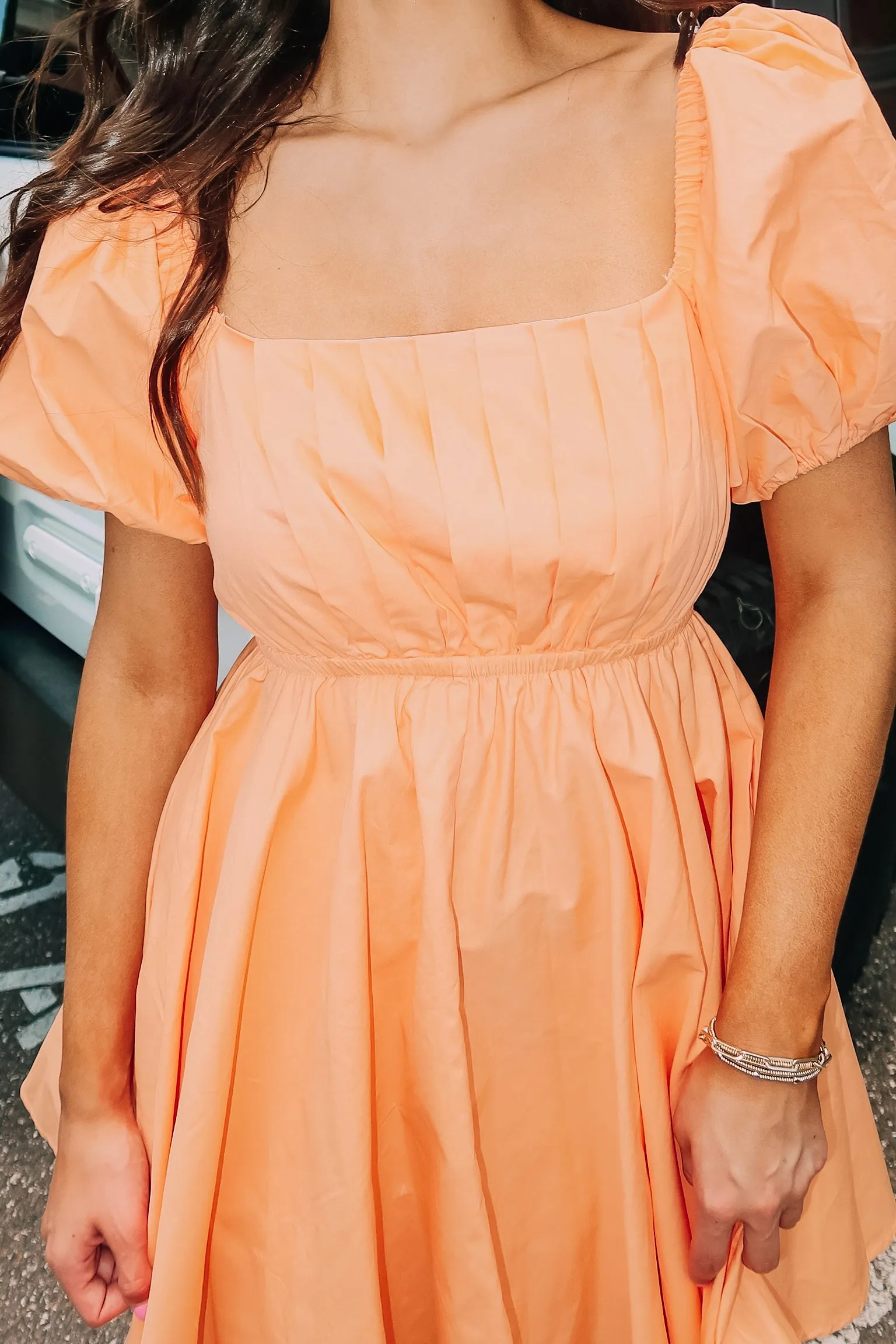 Dancing Through The Summer Pleated Tie-Back Mini Dress sold by Bella Rose boutique product image thumbnail 2