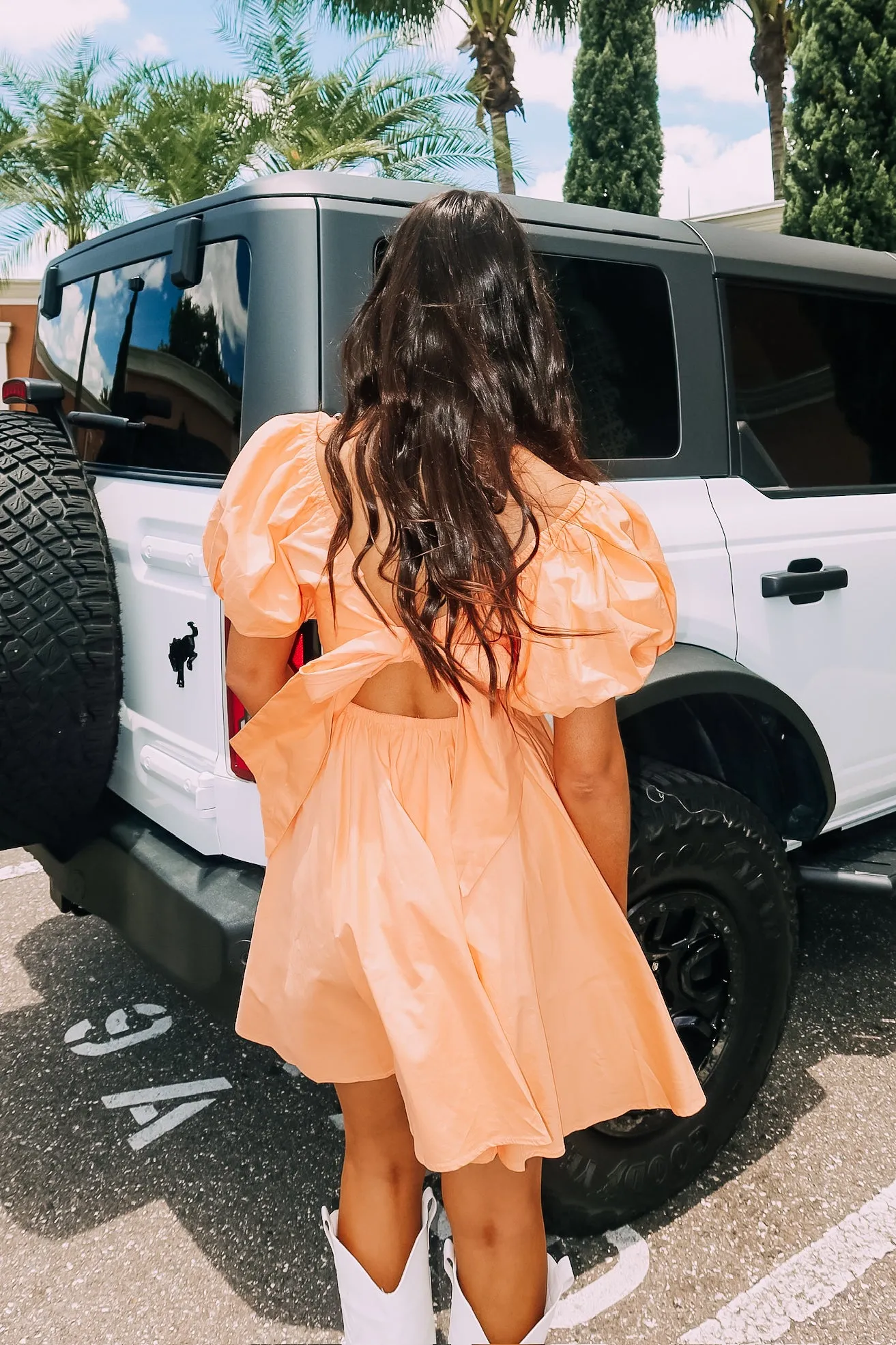 Dancing Through The Summer Pleated Tie-Back Mini Dress sold by Bella Rose boutique product image thumbnail 4