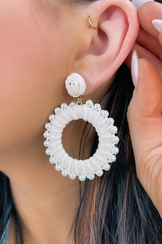 Pearl Kissed Earrings sold by Bella Rose boutique