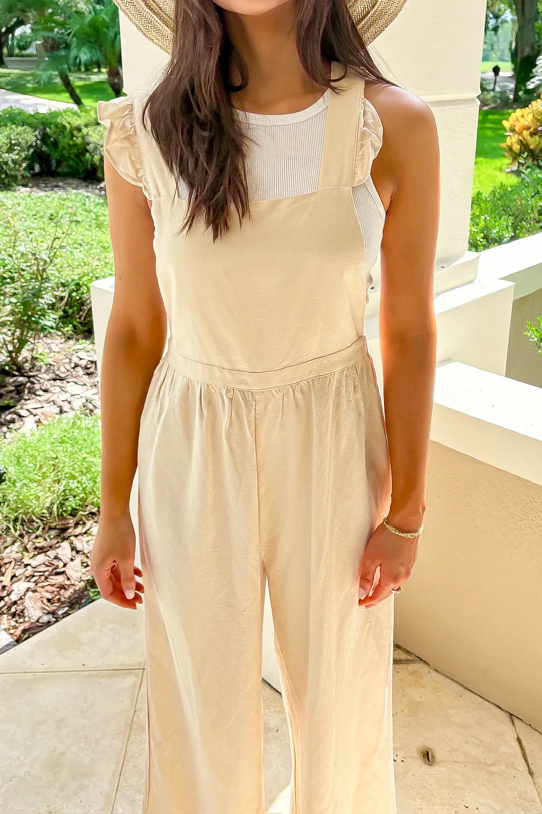Social Calendar Linen Jumpsuit sold by Bella Rose boutique product image thumbnail 2