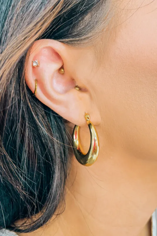 Good Future Hoop Earrings sold by Bella Rose boutique