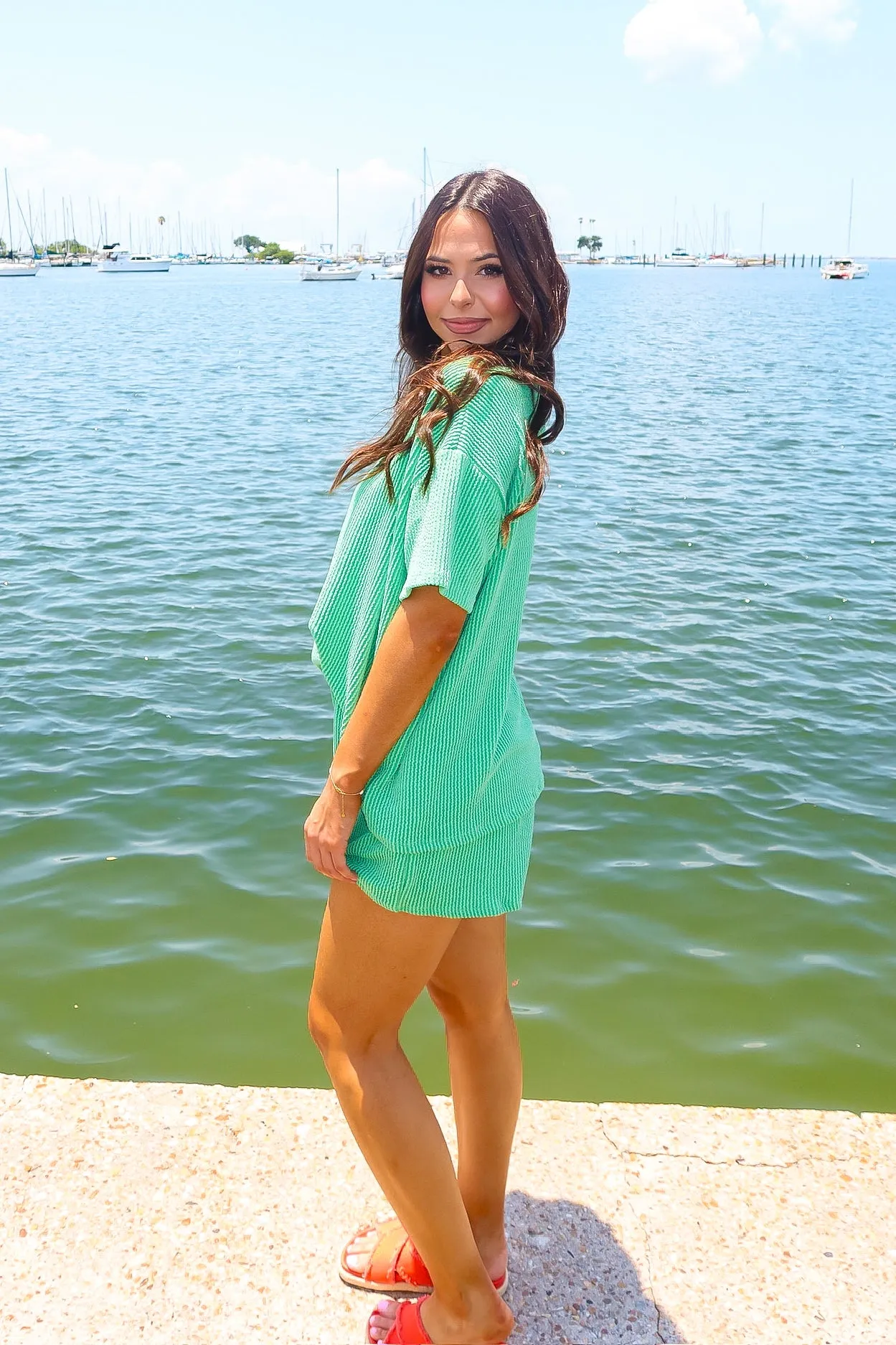 Feel The Breeze Ribbed Two-Piece Set sold by Bella Rose boutique product image thumbnail 3