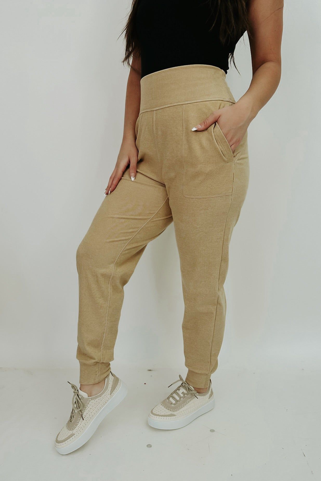 Keeping It Laid-Back Brushed Joggers sold by Bella Rose boutique product image thumbnail 2
