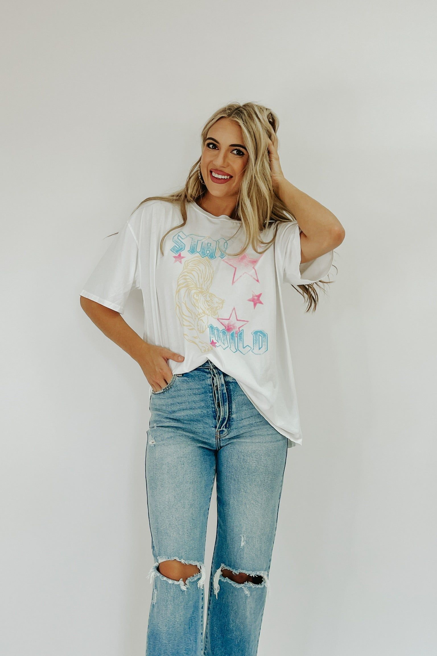 Stay Wild Graphic Tee sold by Bella Rose boutique product image thumbnail 2
