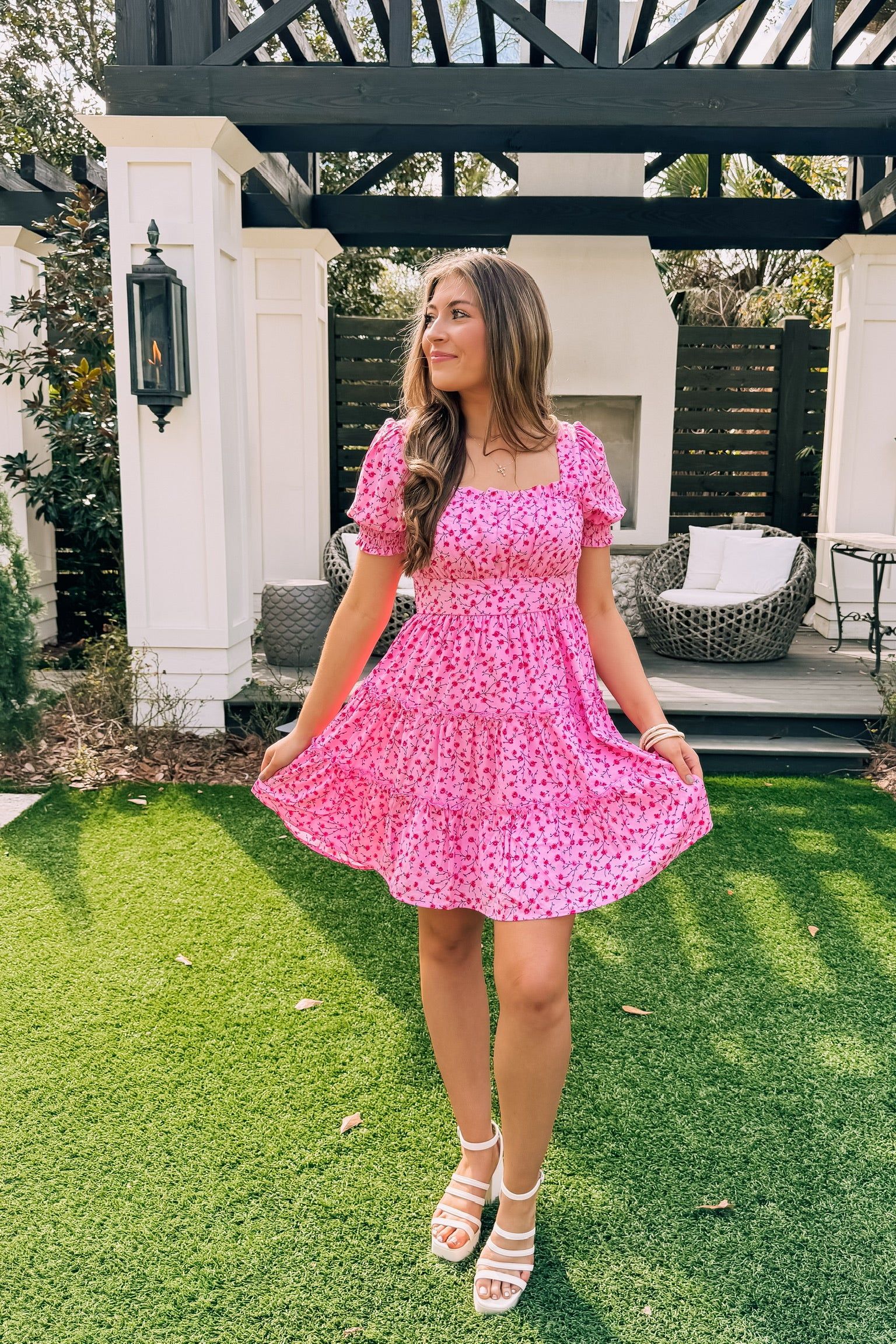 Spring Blossoms Mini Dress sold by Bella Rose boutique product image thumbnail 5