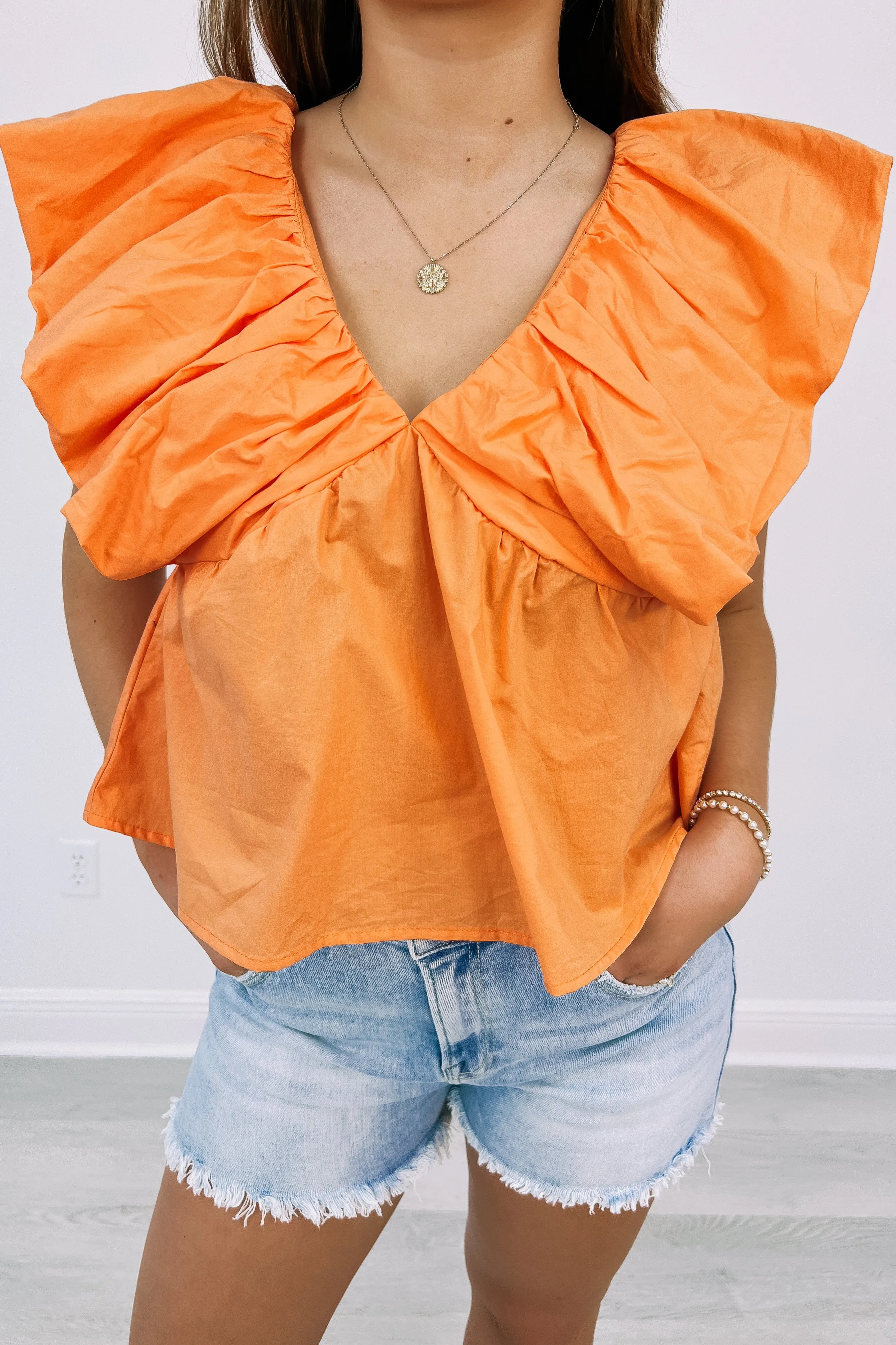 Storybook Ending Poplin Top(LAST ONE - SIZE MEDIUM) sold by Bella Rose boutique product image thumbnail 4