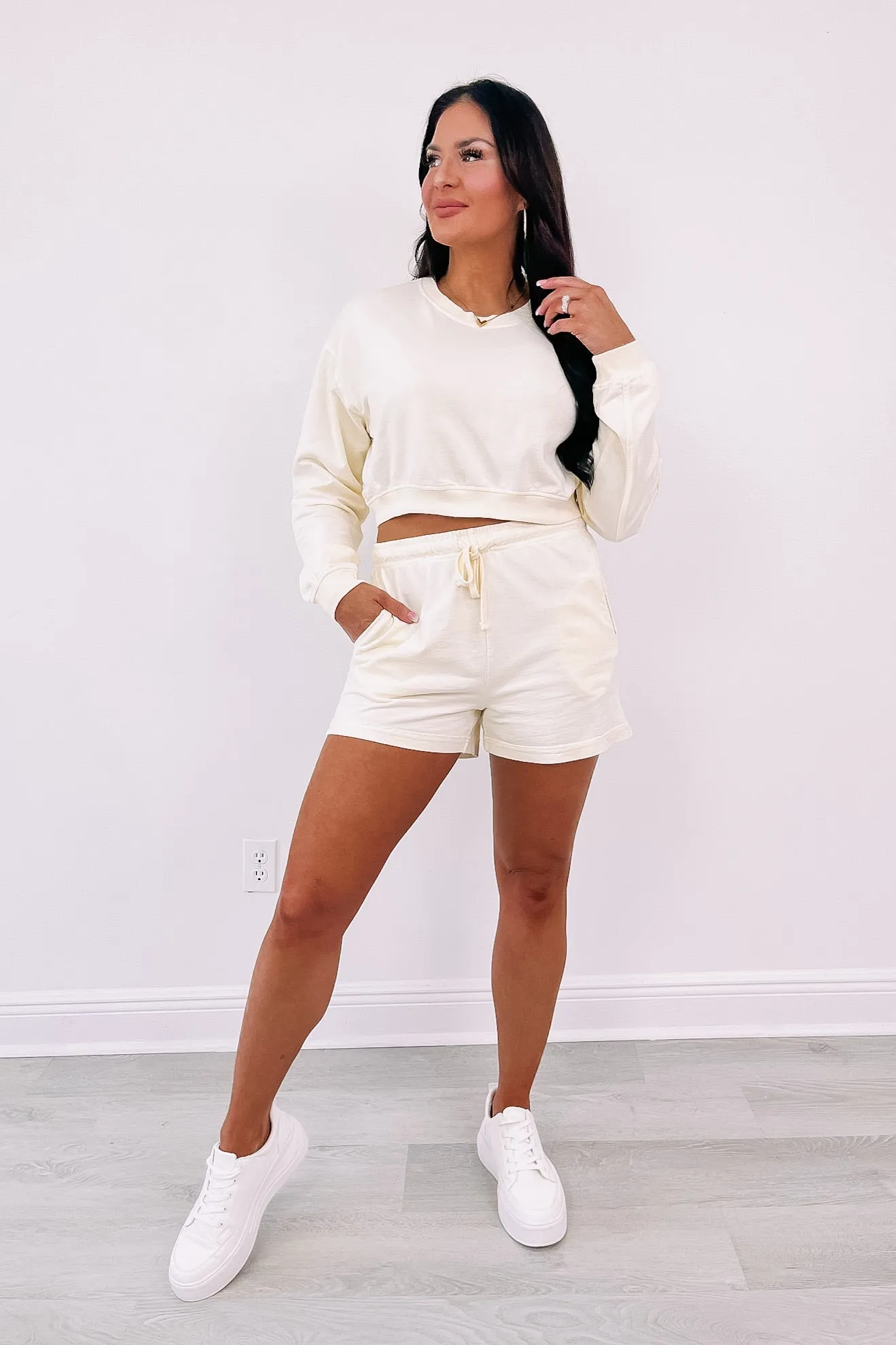 She's A Go-Getter Crop Sweatshirt sold by Bella Rose boutique product image thumbnail 4