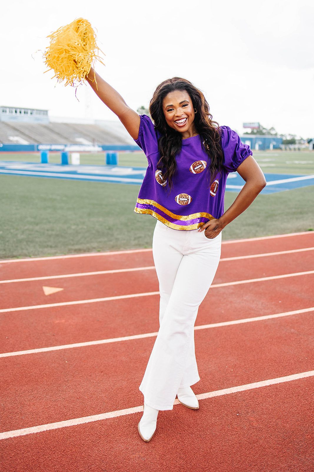 Field Goal Football Sequin Top sold by Bella Rose boutique product image thumbnail 4