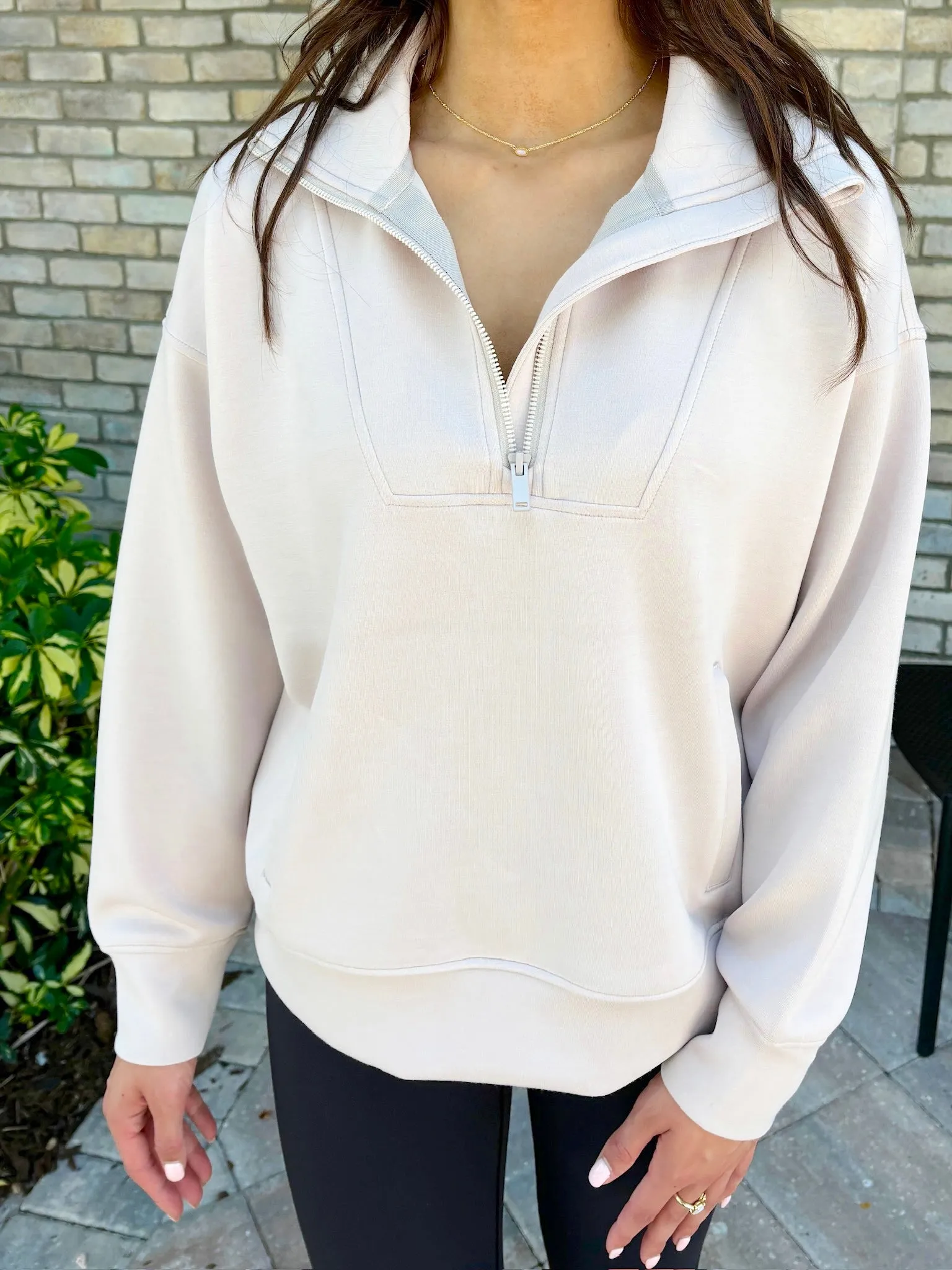 Next Level Quarter Zip Pullover sold by Bella Rose boutique product image thumbnail 2