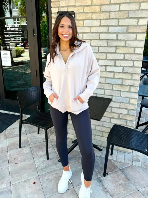 Next Level Quarter Zip Pullover sold by Bella Rose boutique