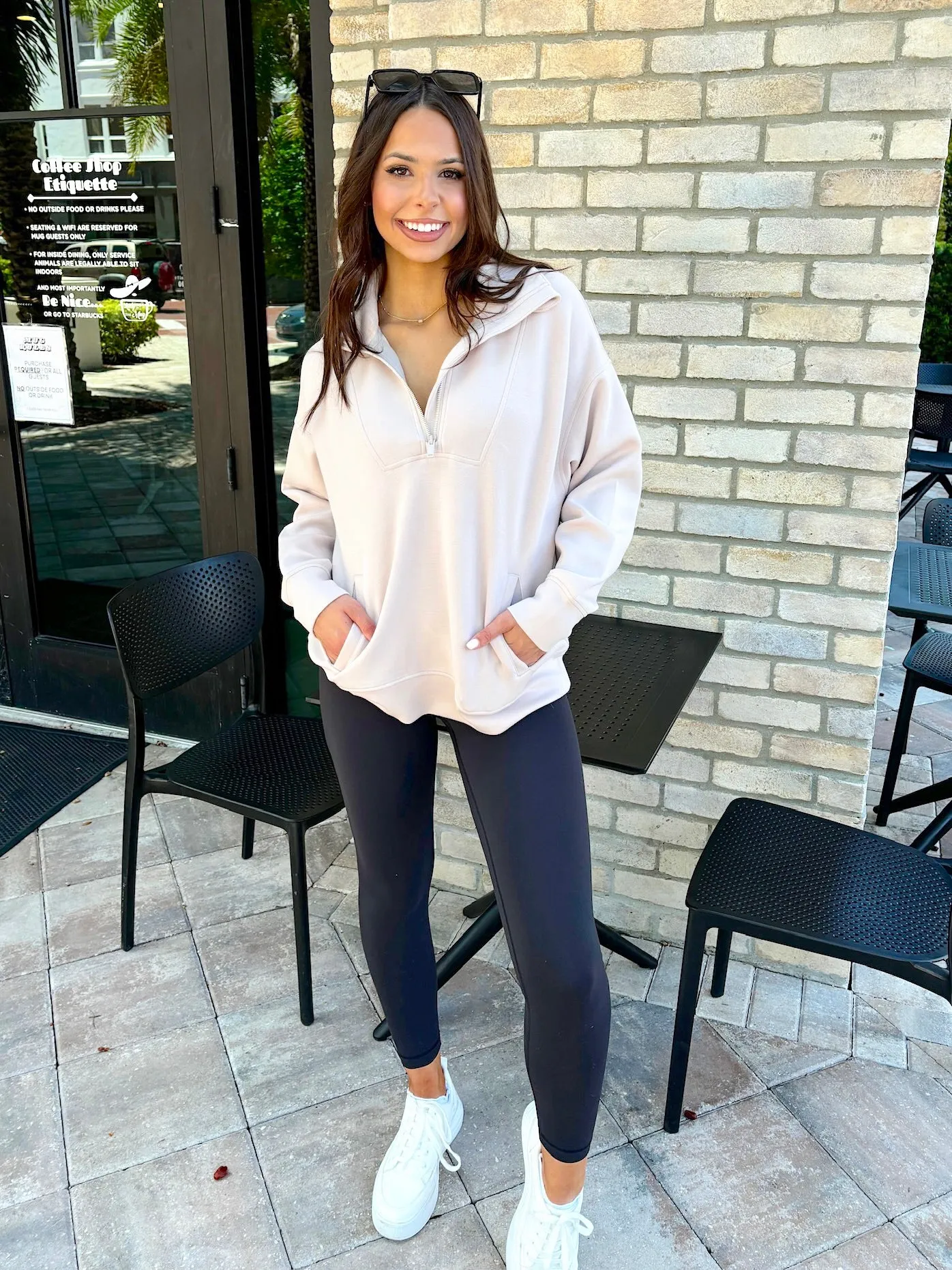 Next Level Quarter Zip Pullover sold by Bella Rose boutique
