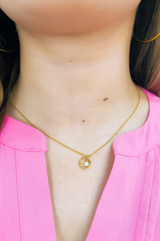 Well Wishes Dainty Necklace sold by Bella Rose boutique