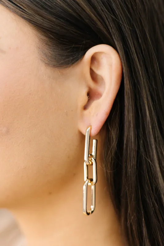 Cable Chain Drop Earrings sold by Bella Rose boutique