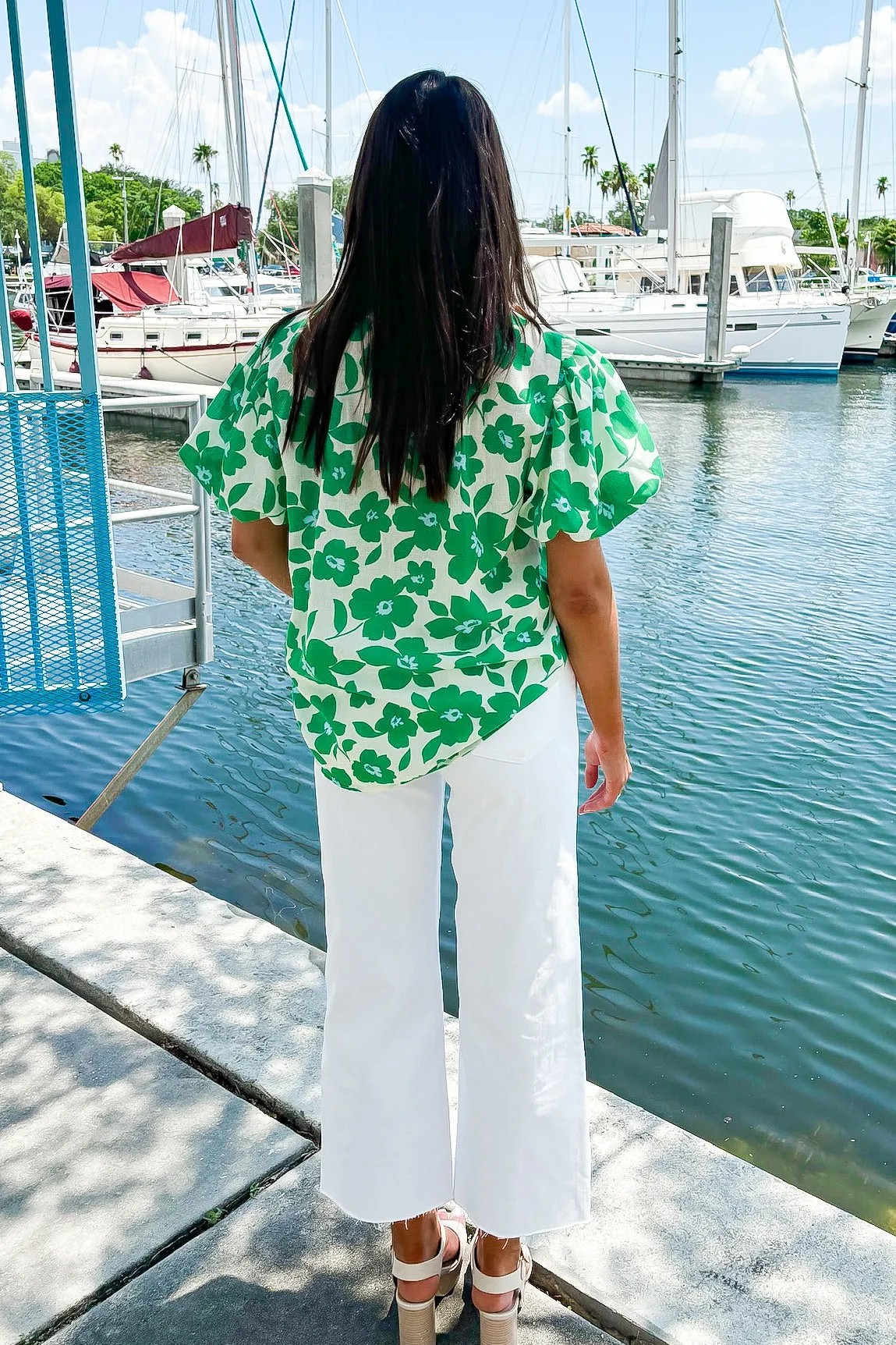 Runnin' This Town Floral Top sold by Bella Rose boutique product image thumbnail 4