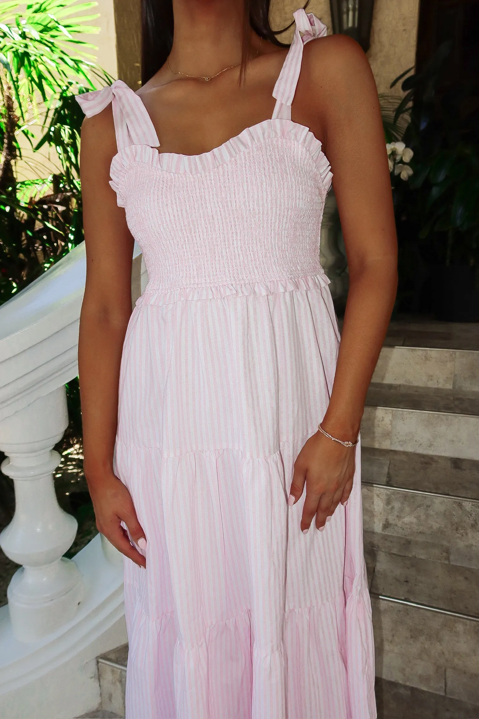 Dreamiest Darling Tiered Midi Dress sold by Bella Rose boutique product image thumbnail 2