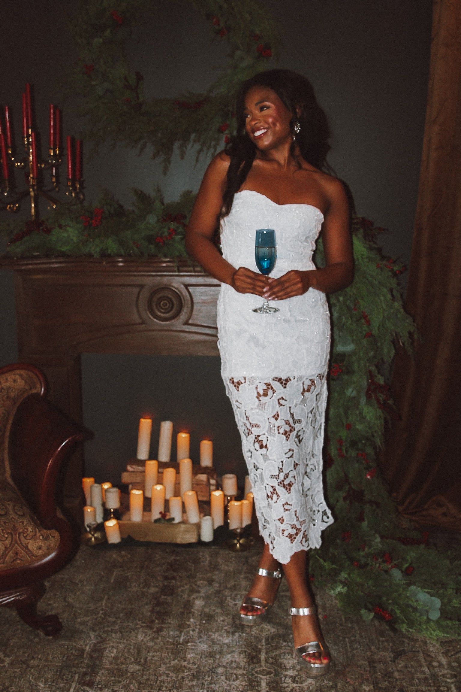 Sweet Romance Strapless Midi Dress sold by Bella Rose boutique product image thumbnail 5