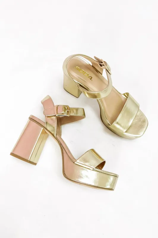 Elevated Impression Platform Sandal (LAST ONE- SIZE 7.5) sold by Bella Rose boutique