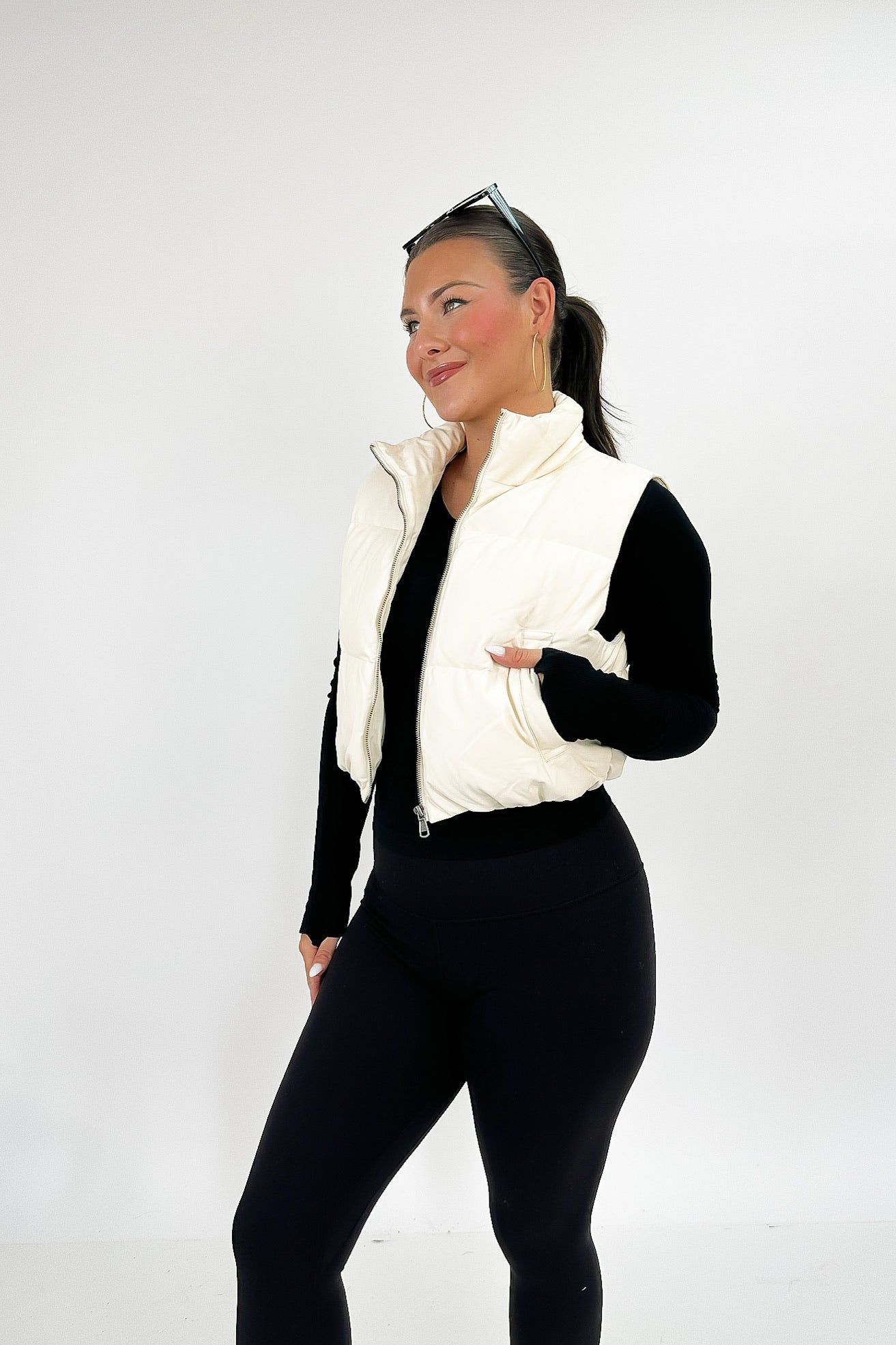 Back In Action Puffer Vest sold by Bella Rose boutique product image thumbnail 4