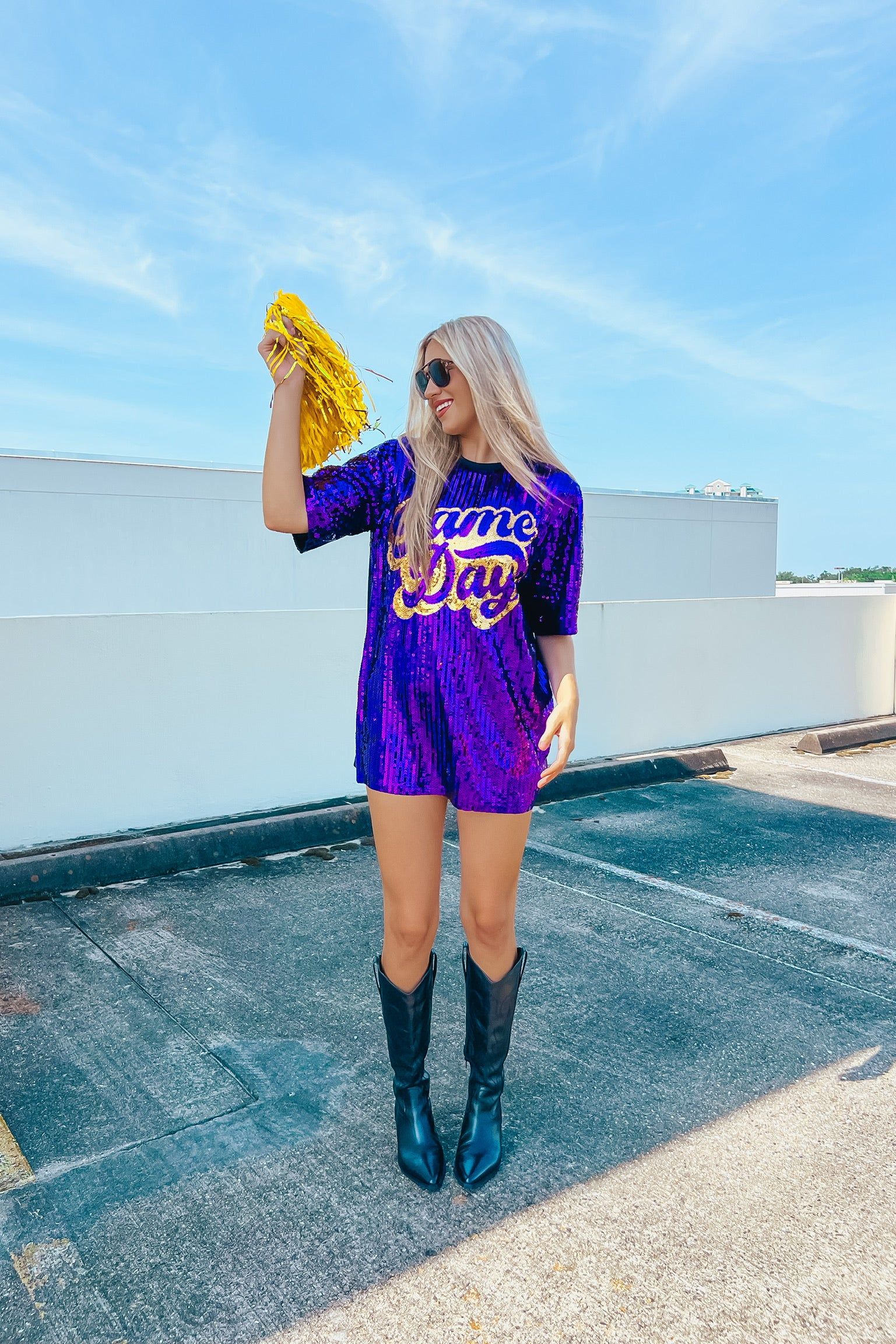 Gameday Glam Sequin Dress sold by Bella Rose boutique product image thumbnail 3