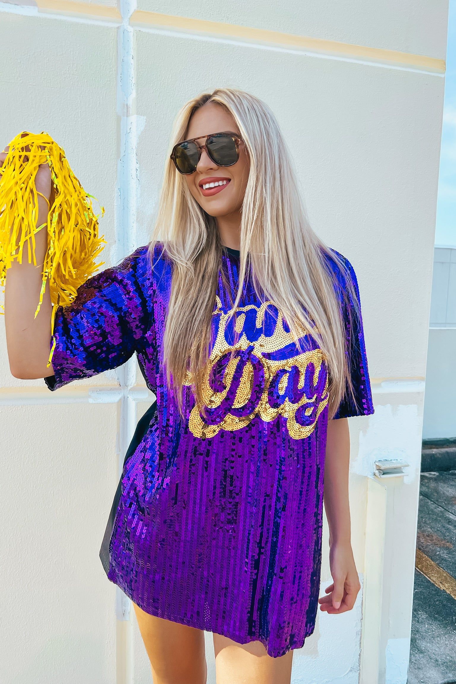 Gameday Glam Sequin Dress sold by Bella Rose boutique product image thumbnail 2