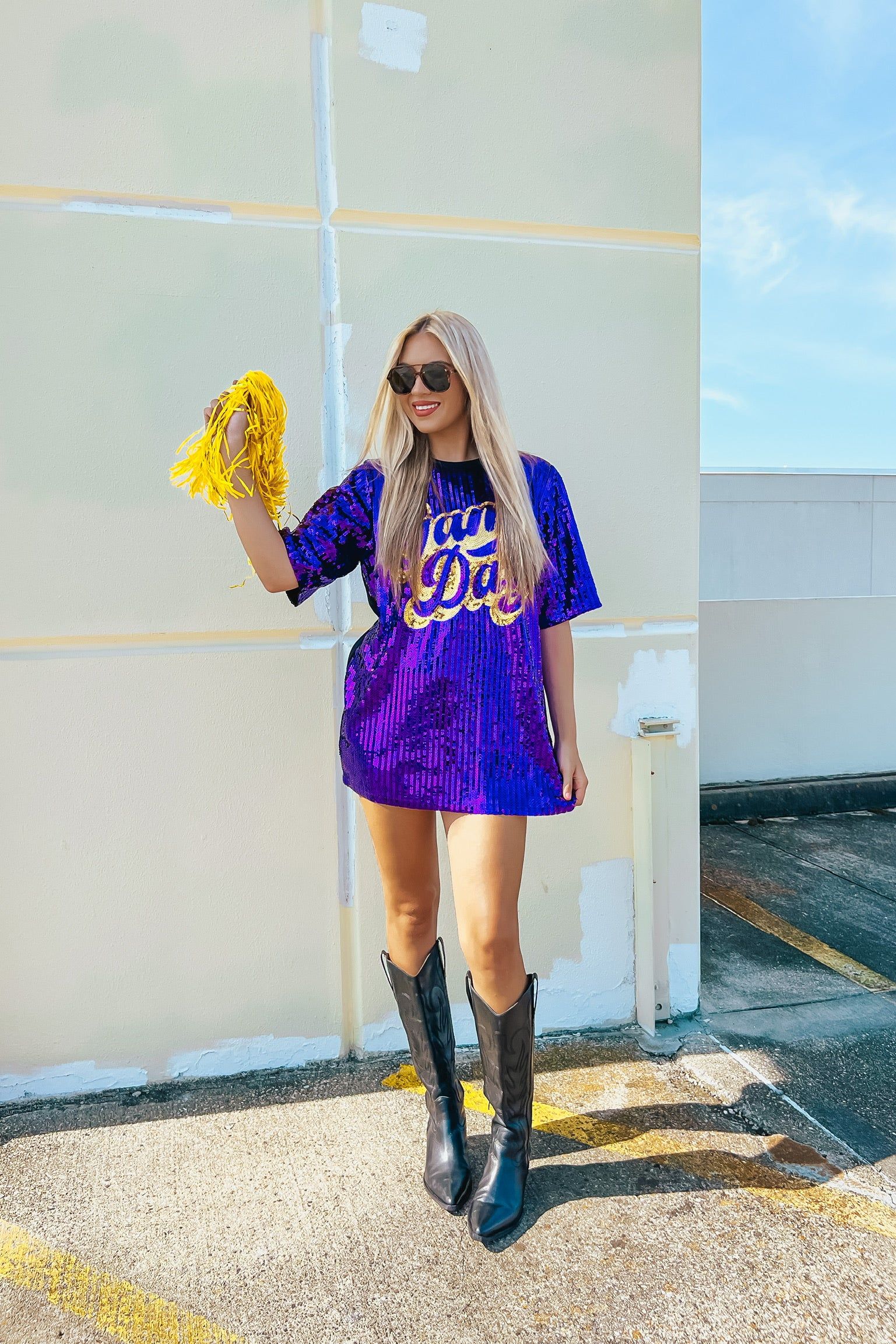 Gameday Glam Sequin Dress sold by Bella Rose boutique product image thumbnail 5