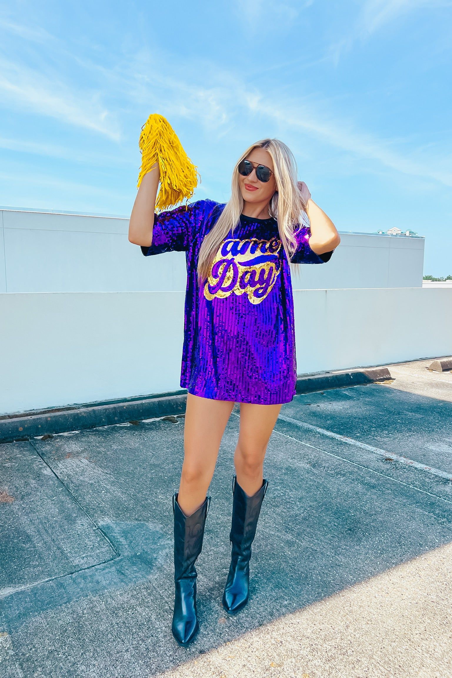 Gameday Glam Sequin Dress sold by Bella Rose boutique product image thumbnail 4