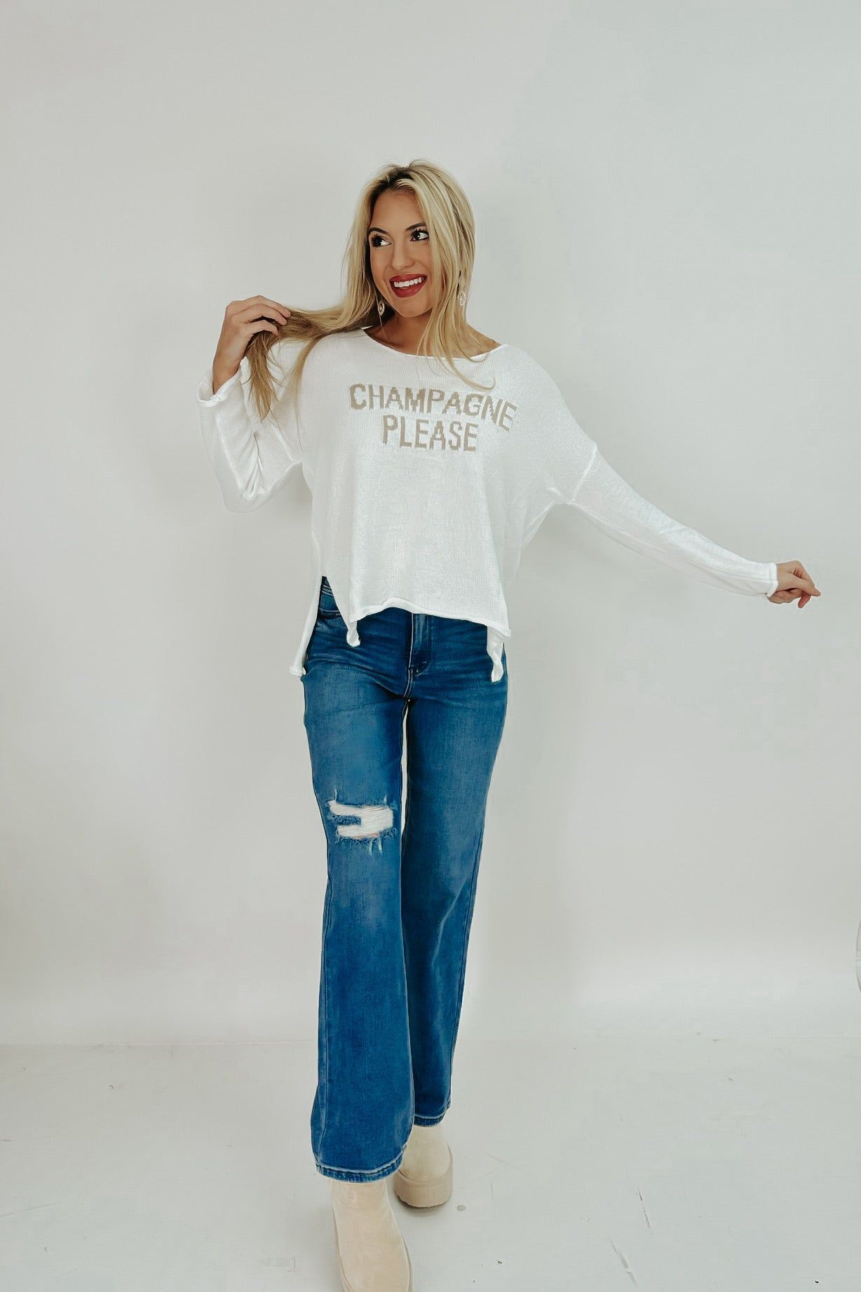 Lovin' The 90's Straight Fit Jeans sold by Bella Rose boutique product image thumbnail 2