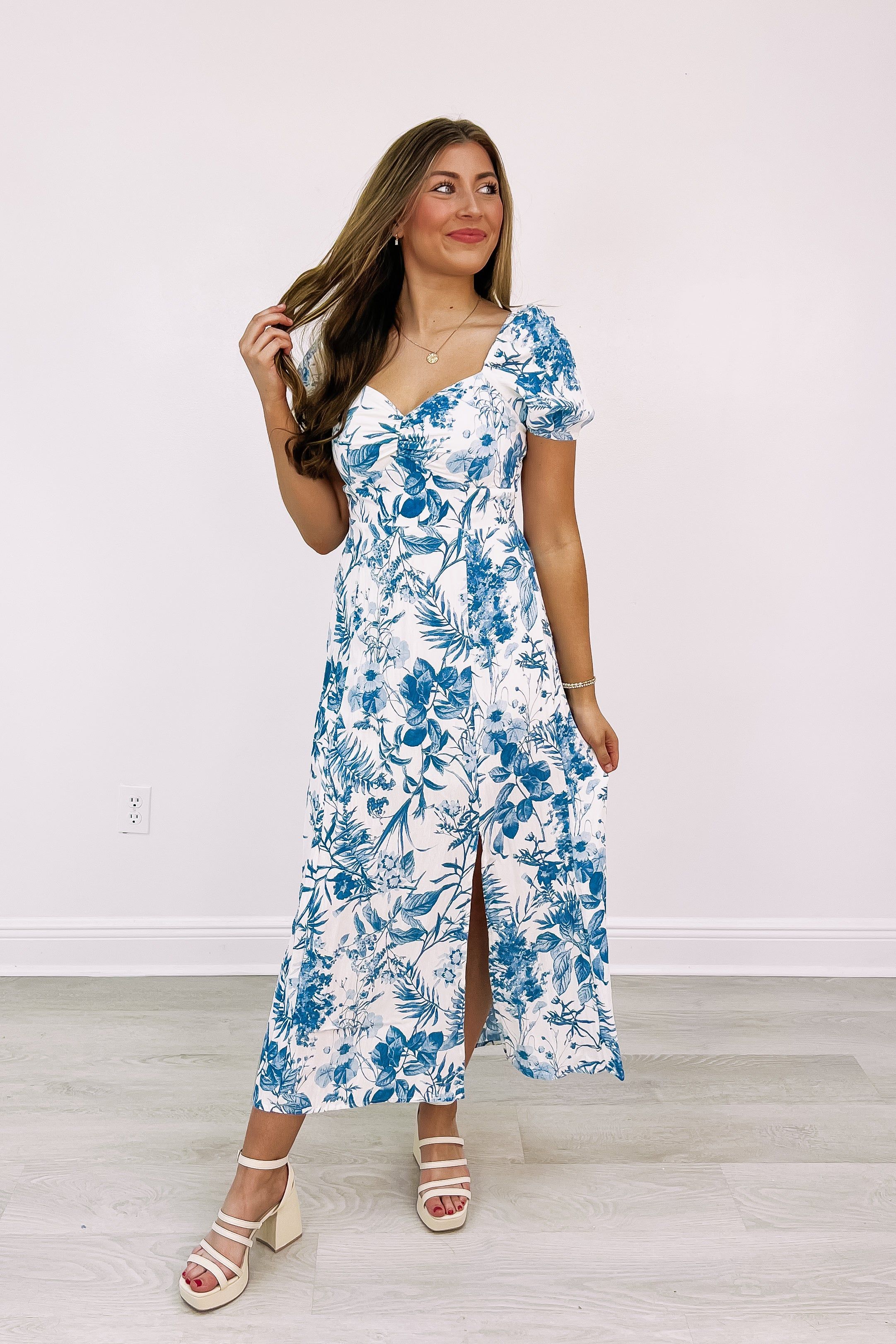 RESTOCK: Soft Breeze Midi Dress sold by Bella Rose boutique product image thumbnail 2