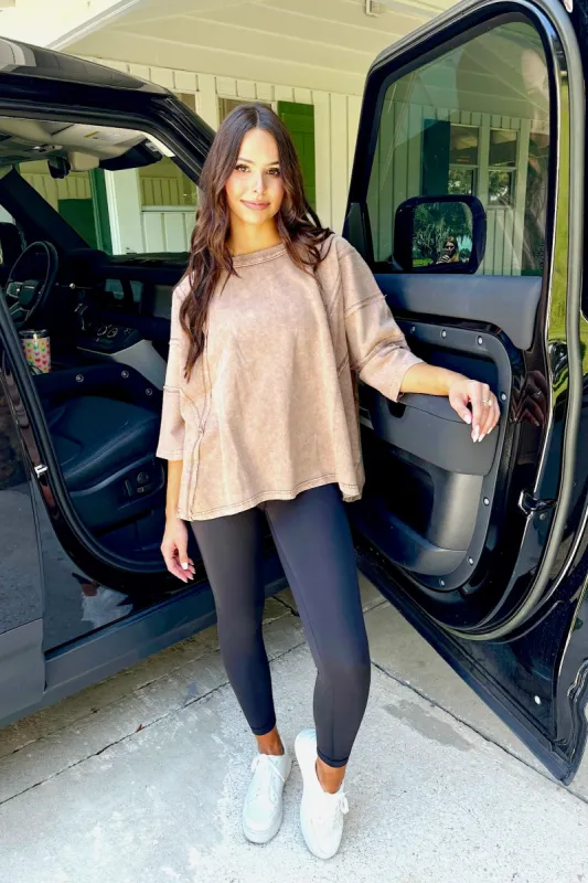 My Only Addiction Washed Top sold by Bella Rose boutique