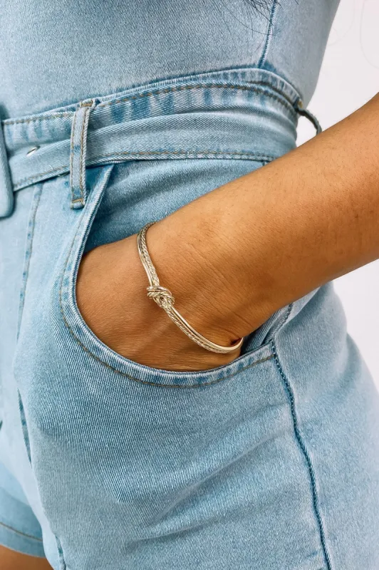 Let's Tie The Knot Cuff Bracelet sold by Bella Rose boutique
