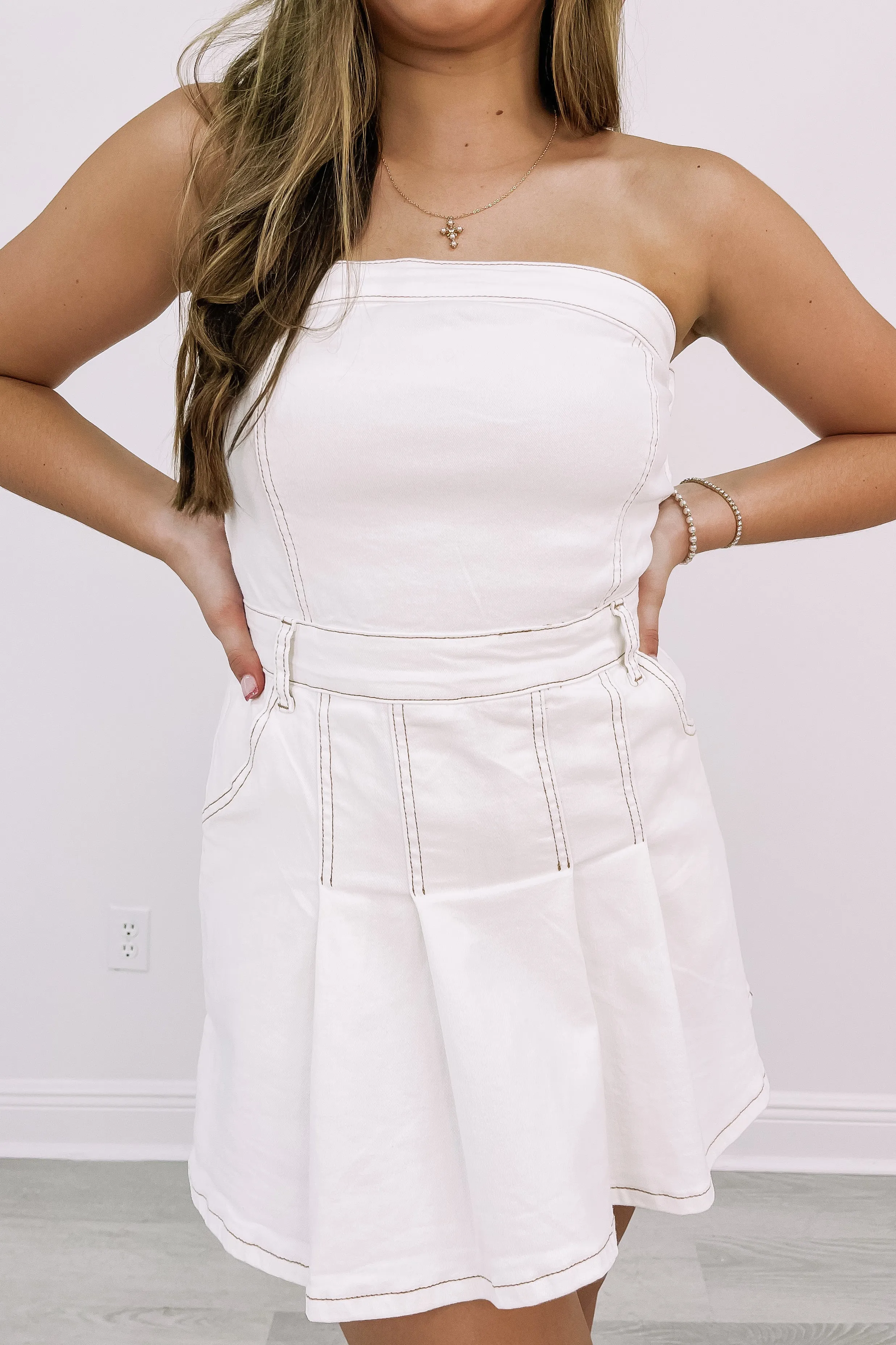 Got It Girls Denim Dress sold by Bella Rose boutique product image thumbnail 5