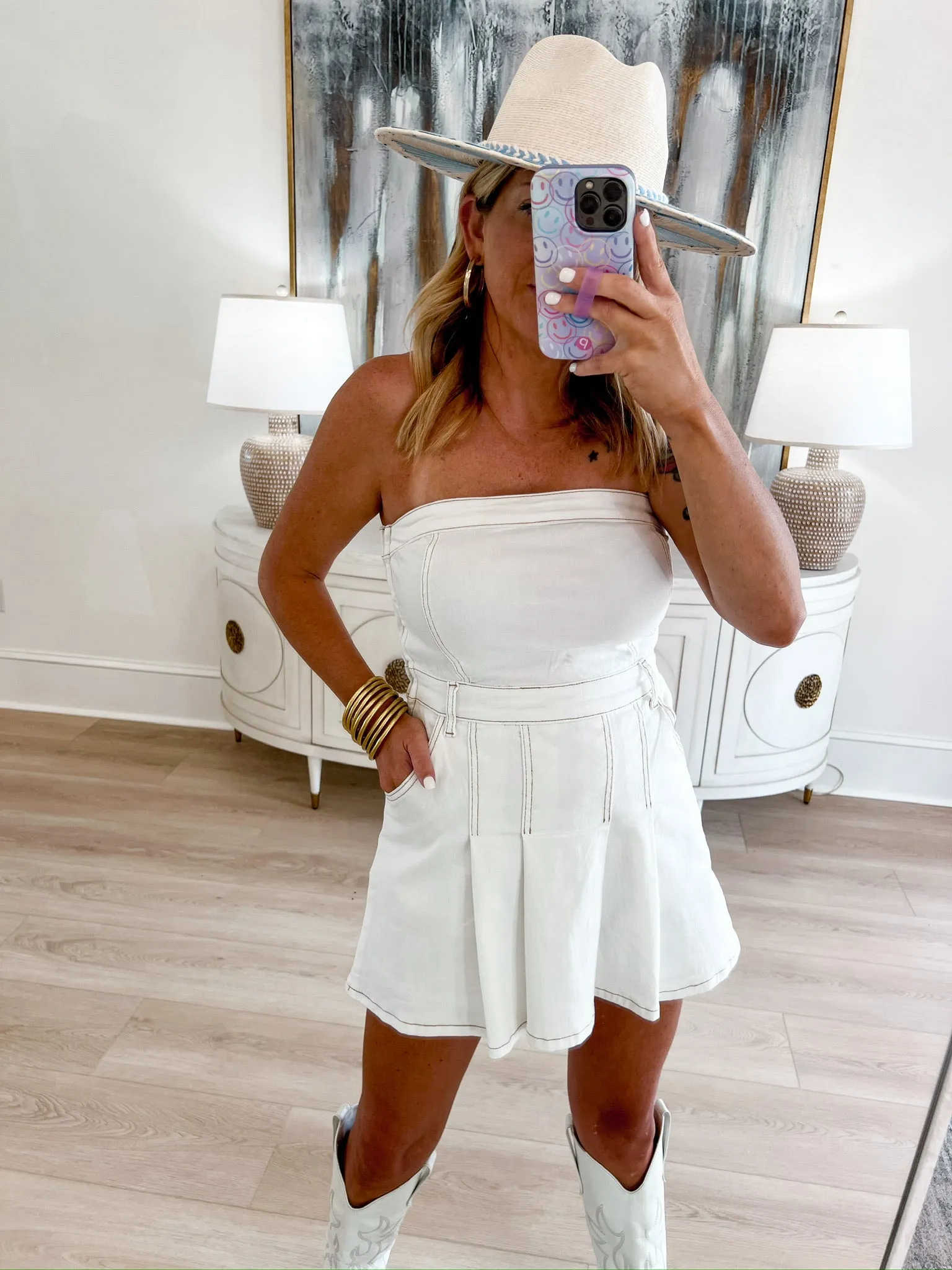 Got It Girls Denim Dress sold by Bella Rose boutique