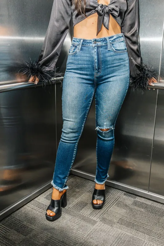 Alina High Rise Skinny Jean sold by Bella Rose boutique
