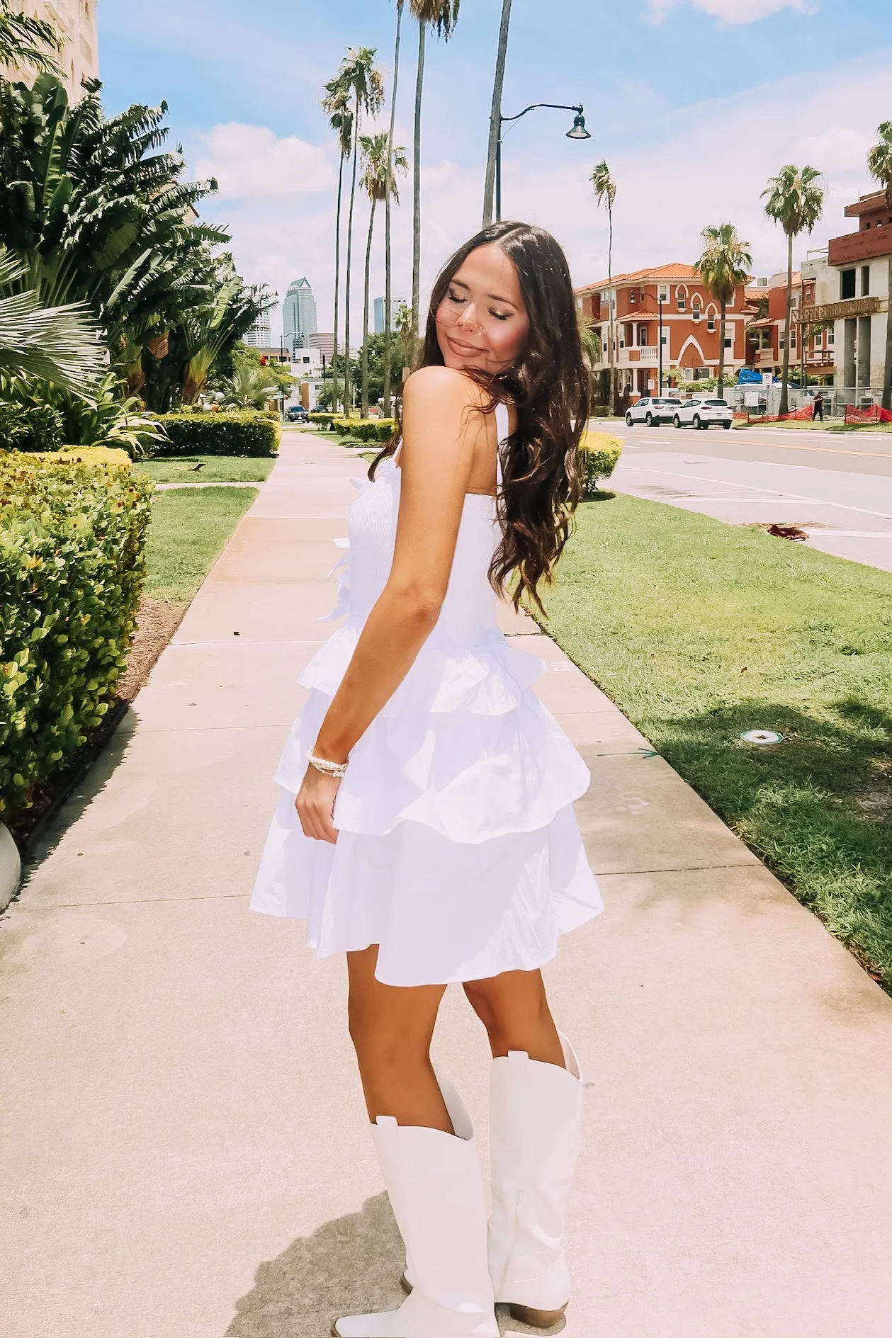 Tugging At Heartstrings Mini Dress sold by Bella Rose boutique product image thumbnail 3