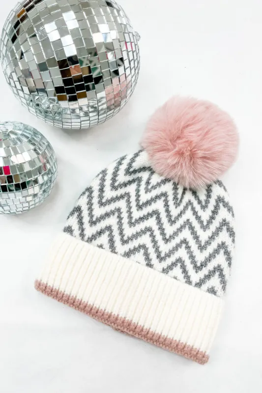 Frosted Nights Printed Beanie sold by Bella Rose boutique