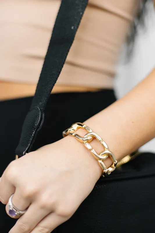 Intertwined Chain Link Stretch Bracelet sold by Bella Rose boutique