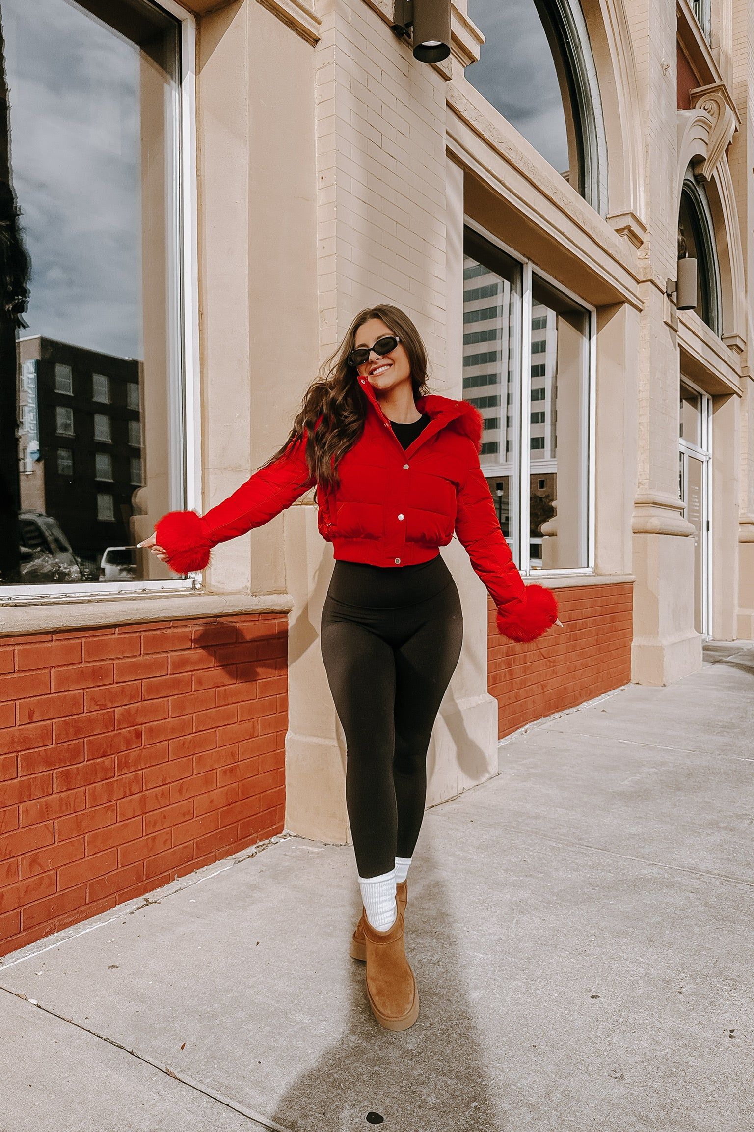 Aspen Babe Faux Fur Puffer Jacket sold by Bella Rose boutique product image thumbnail 3