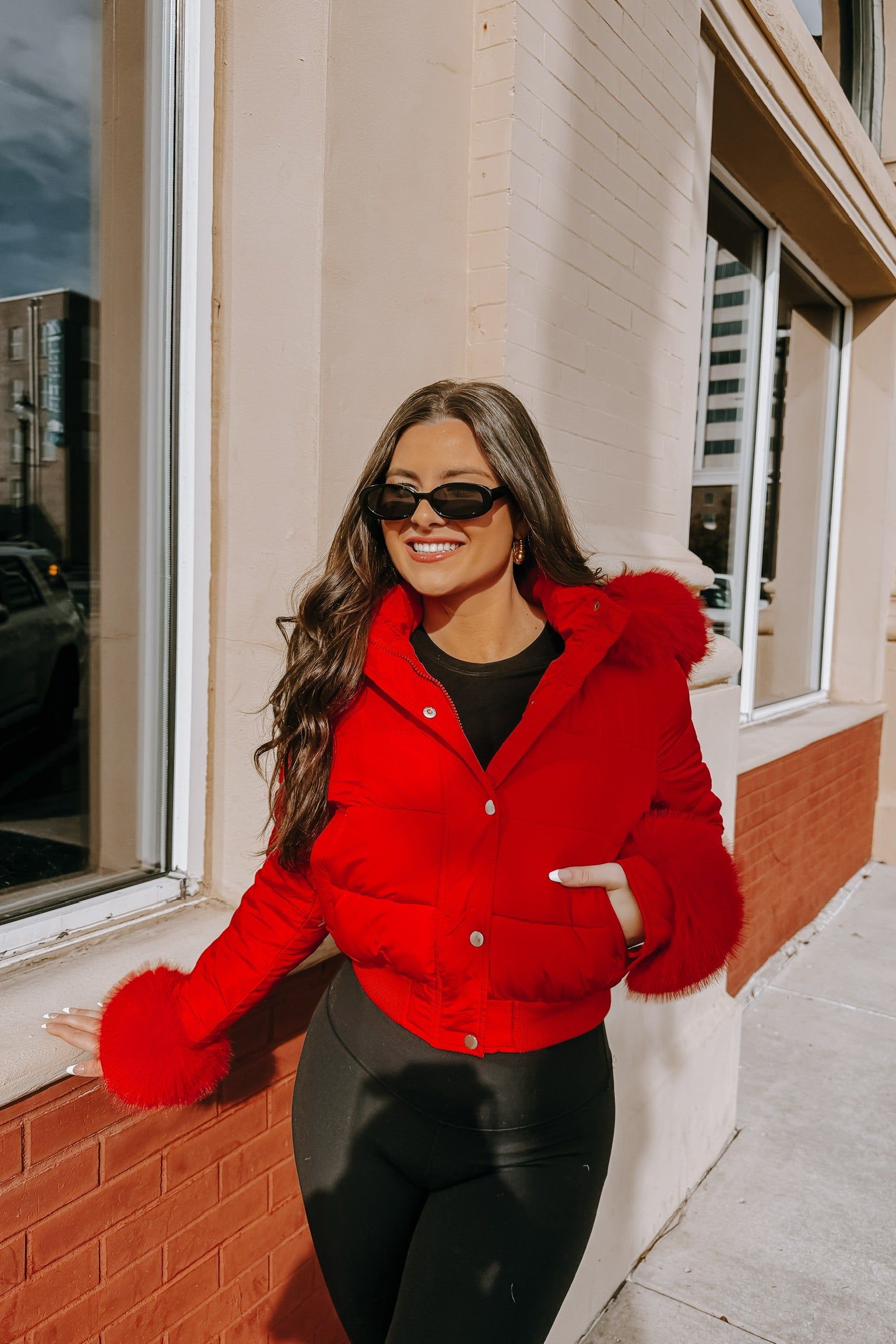 Aspen Babe Faux Fur Puffer Jacket sold by Bella Rose boutique product image thumbnail 2