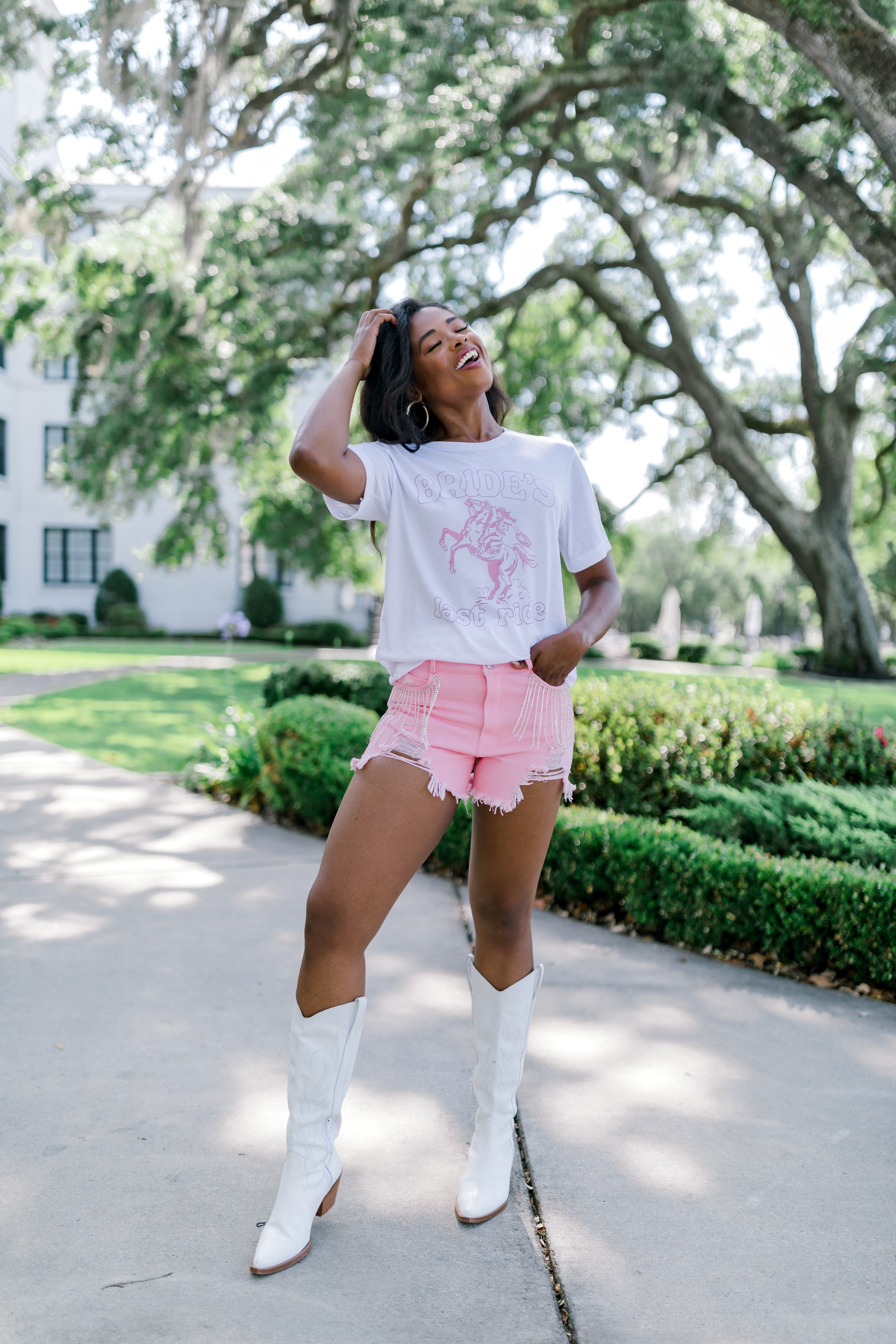 Bride's Last Ride Graphic Top sold by Bella Rose boutique product image thumbnail 5