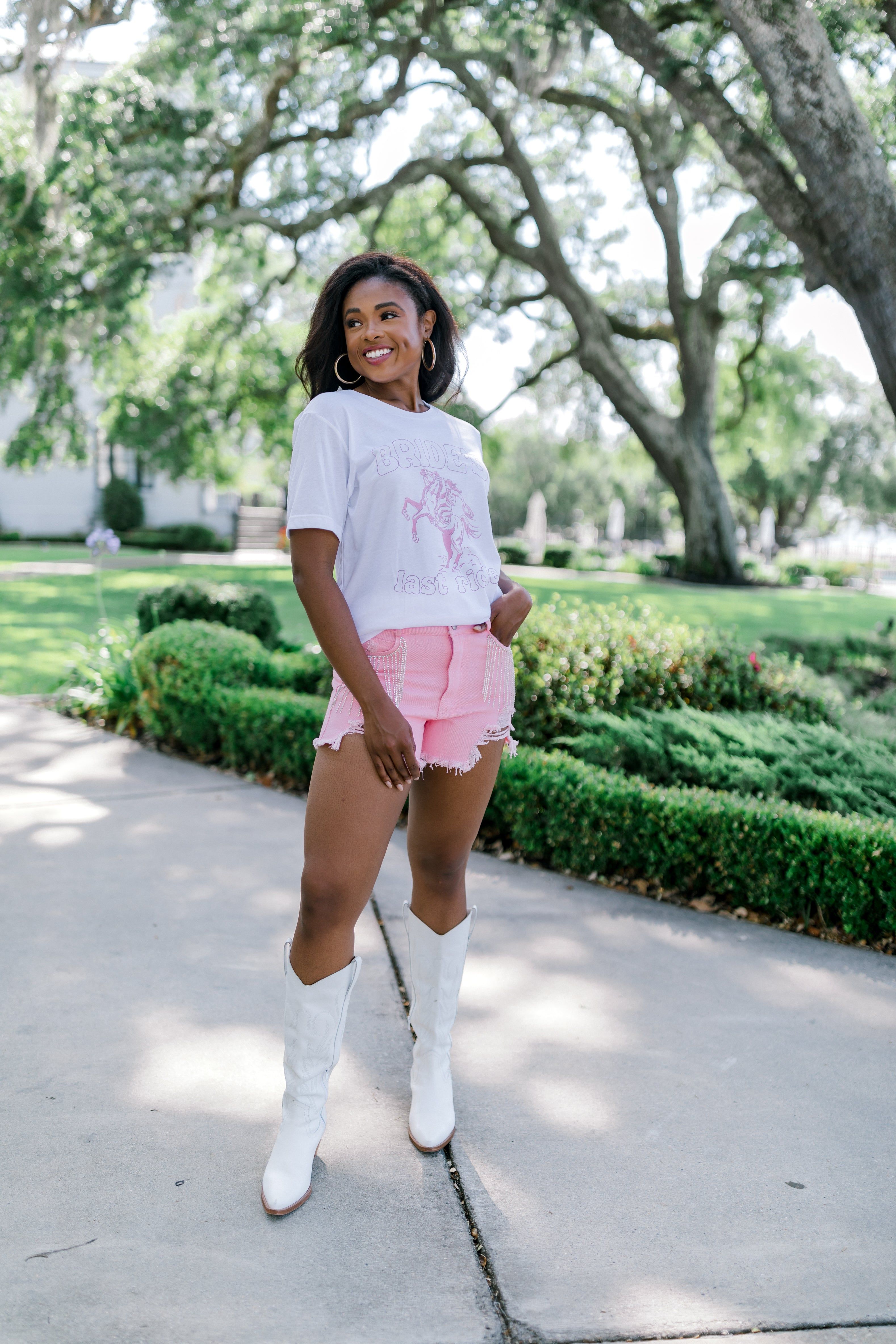 Bride's Last Ride Graphic Top sold by Bella Rose boutique product image thumbnail 4