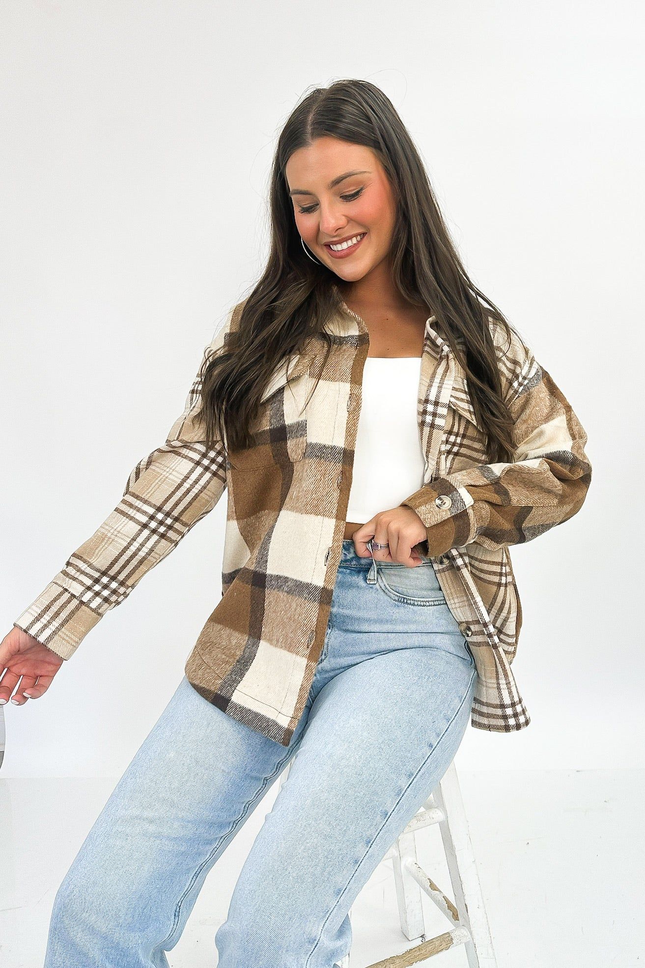 Everyday Enjoyment Plaid Jacket sold by Bella Rose boutique product image thumbnail 2
