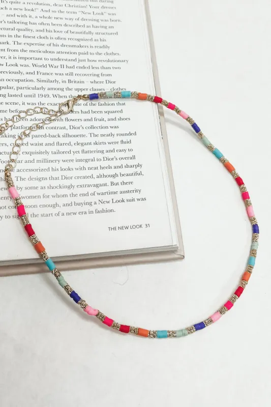 Colored Bead Necklace sold by Bella Rose boutique